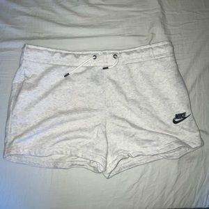 Women’s White Nike Lounge Shorts Size Medium.